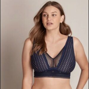 Zara Navy with Gold Bralette | Bravissimo